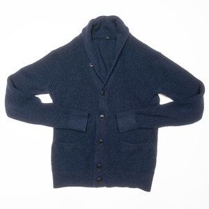 MUJI Men's Cardigan 100% Wool Defect: Slightly Shrunk